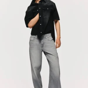 men's straight loose lightweight jeans